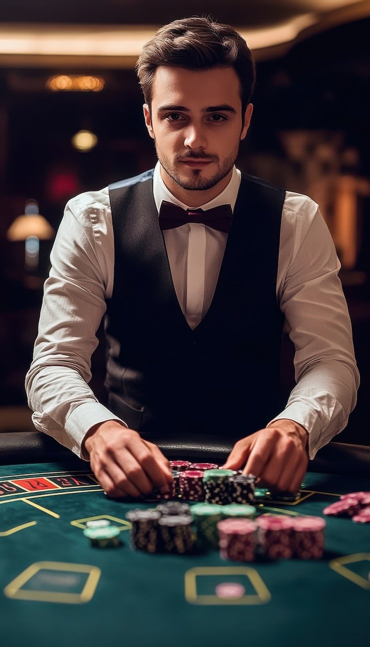 Mobile view of baccarat betting and result settlement